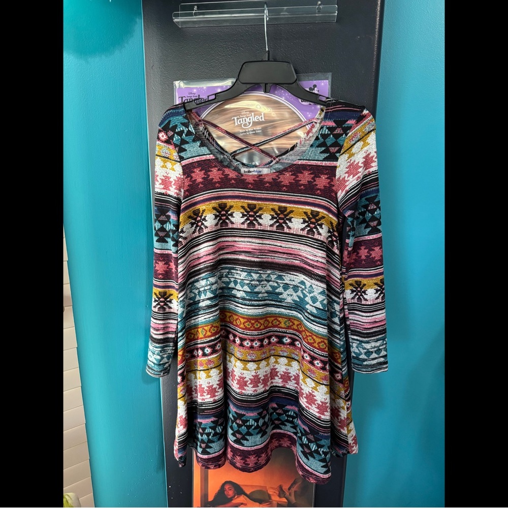 Bailey Blue Colorful Geometric Women's Tunic